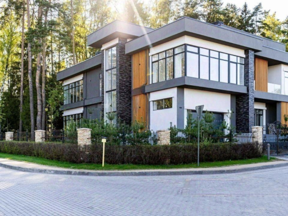 Modern house with a swimming pool in the Renaissance Park cottage community