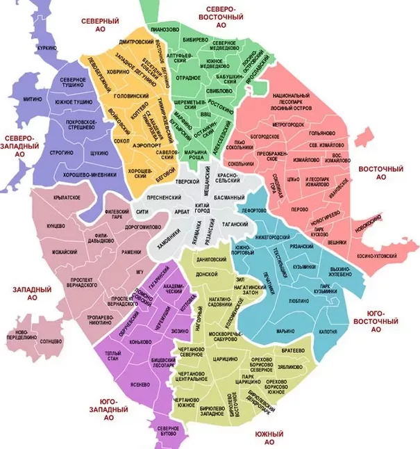 Moscow districts to live in